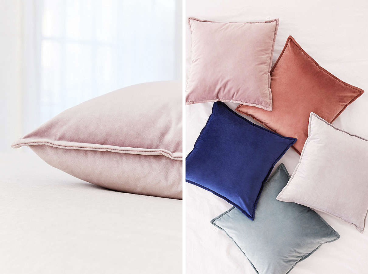 Urban Outfitters Velvet pillows