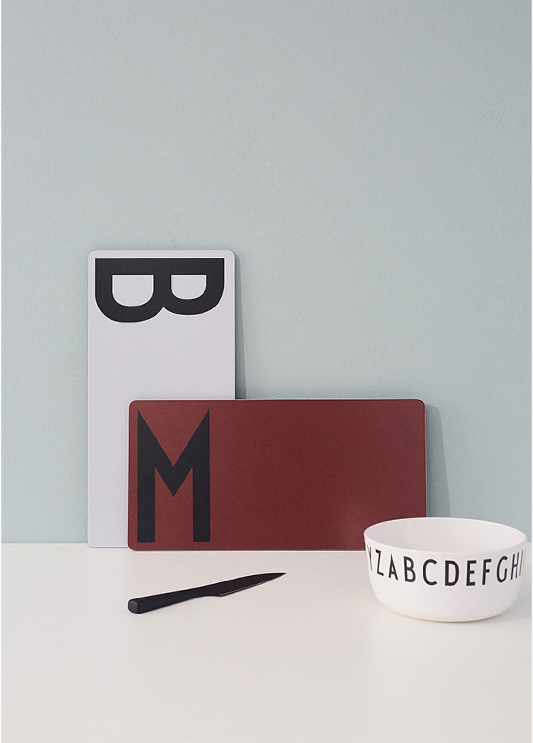 design letters cutting board