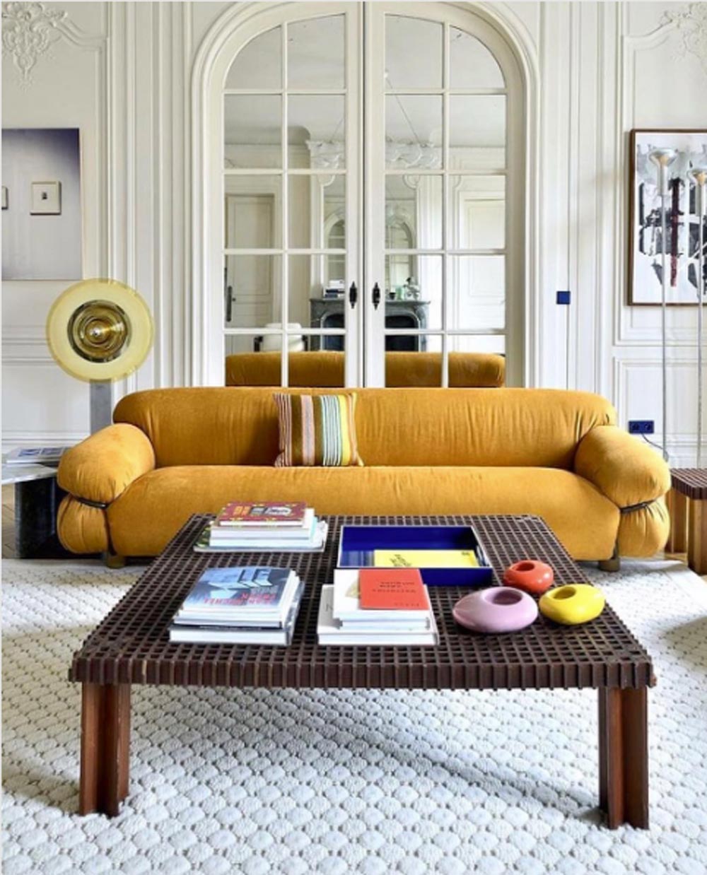 yellow mustard sofa